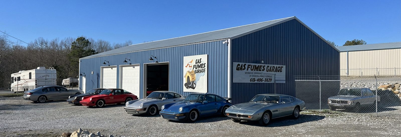 Gas Fumes Garage Hero Shot
